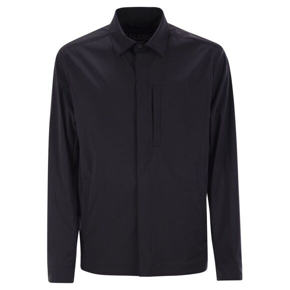 Herno Men Shirt-Cut Jacket In Tech Wool